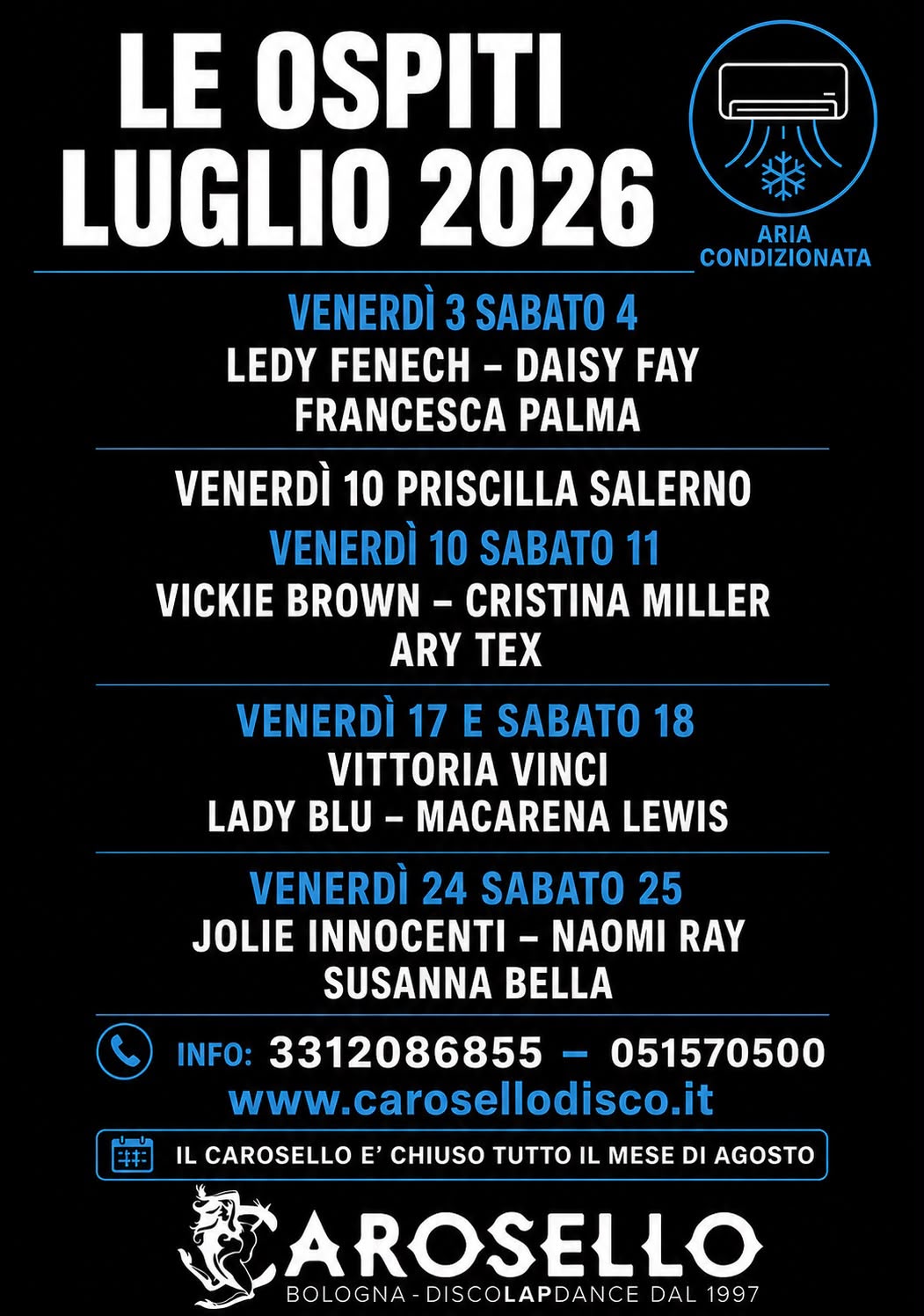 Carosello Night Club Bologna -  Striptease Club Erotische Nachtclub Cabaret Volwassenvermaak