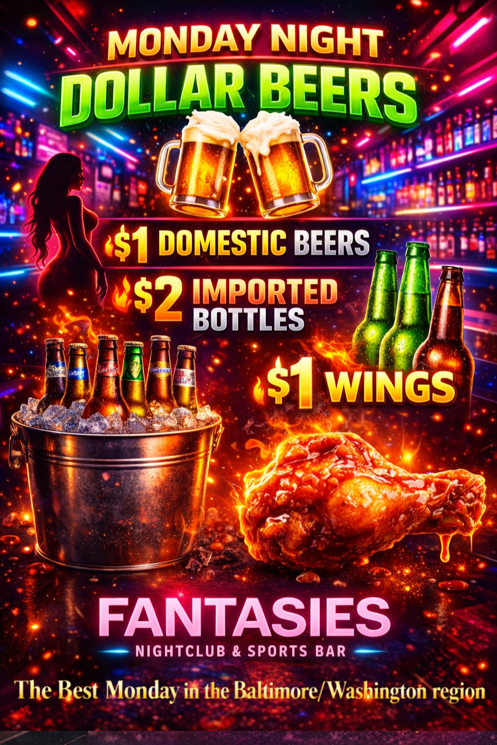 Fantasies Nightclub and Sportsbar -  Strip Club Gentlemens Club Go-Go Bar Adult Entertainment