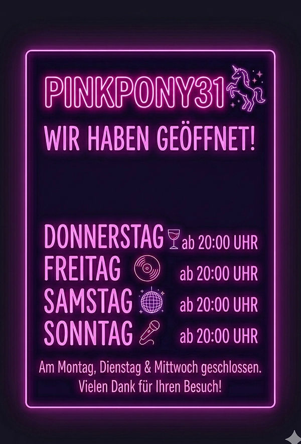 PinkPony31 -  Erotische Nachtclub Cabaret Volwassenvermaak