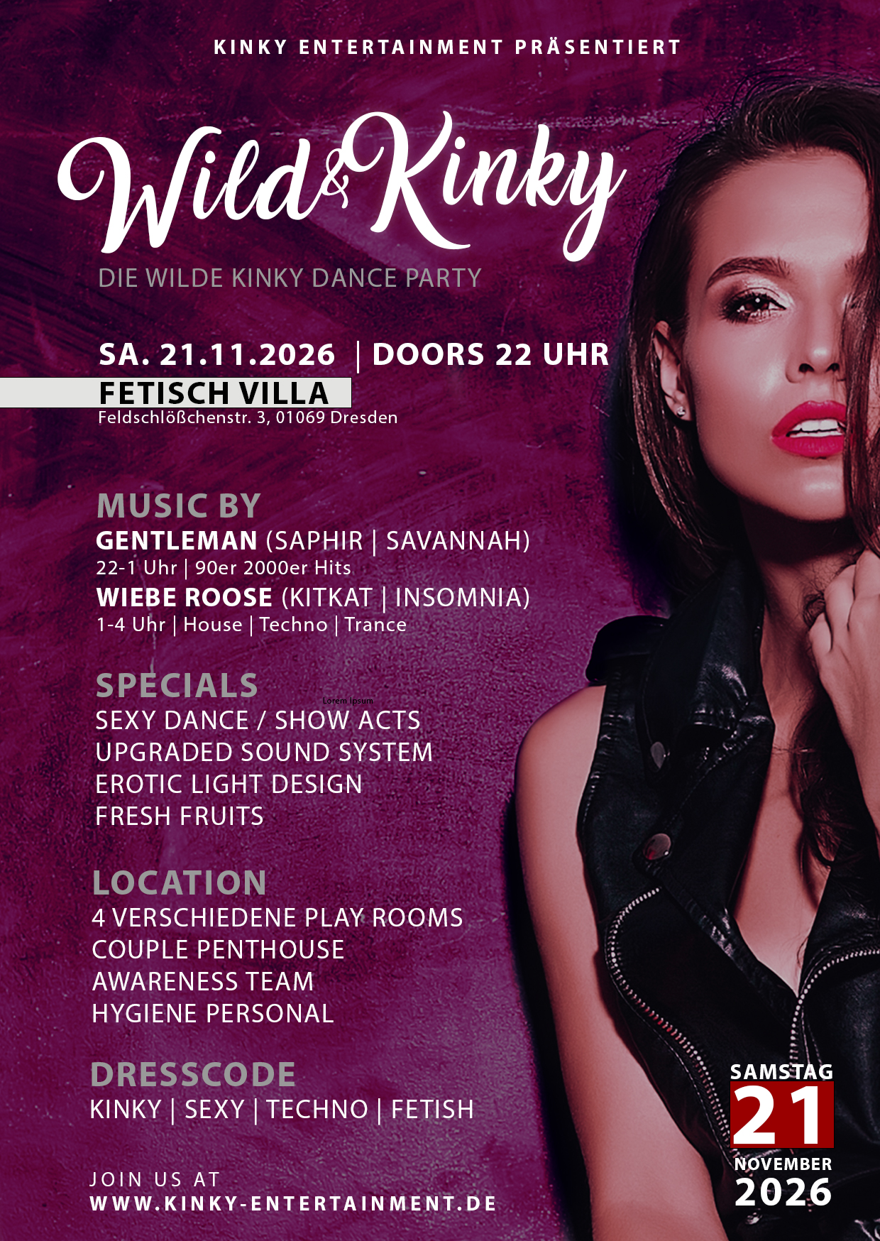 WILD & KINKY — Dresden