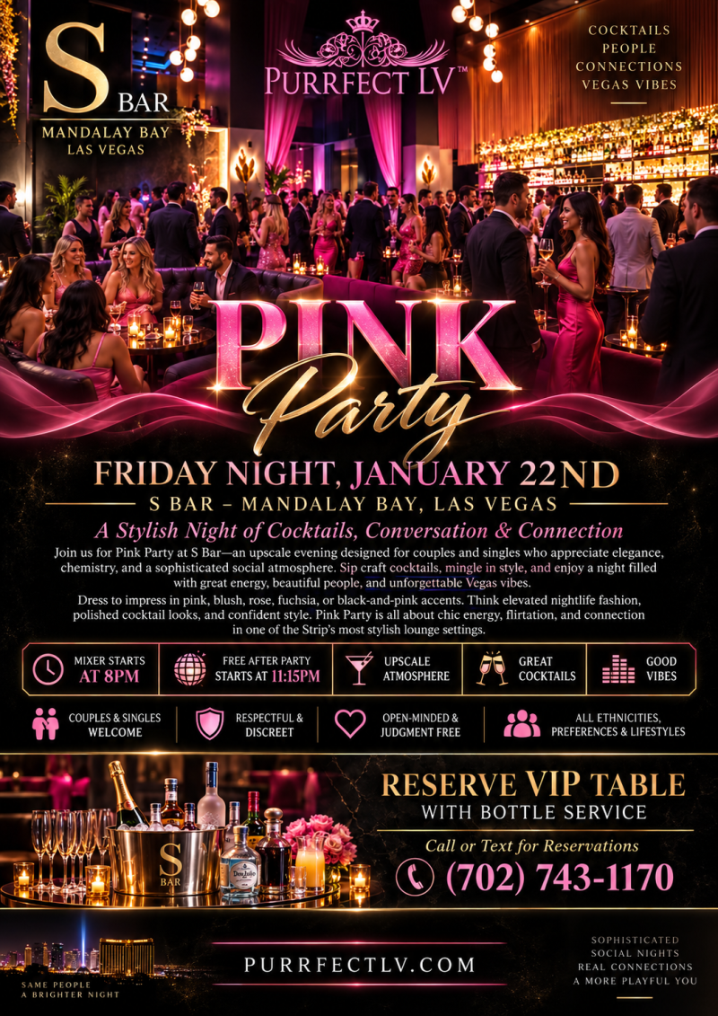 Purrfect Pink Party Lifestyle Mixer at S Bar Mandalay Bay