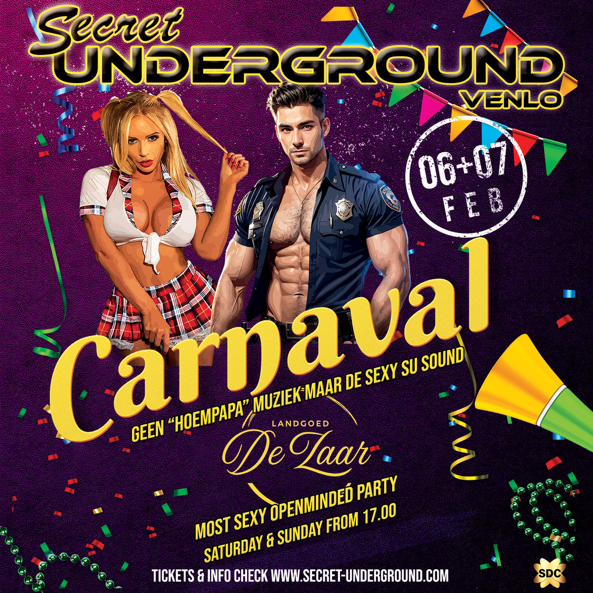 Secret Underground Carnaval Venlo 2027 — Saturday