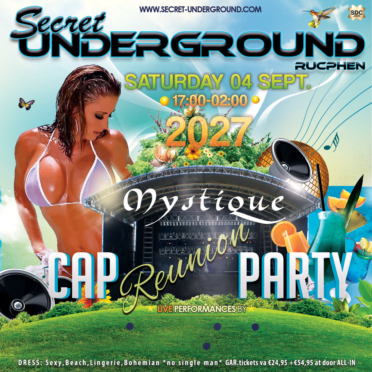 Secret Underground Cap Reunion Party 2027