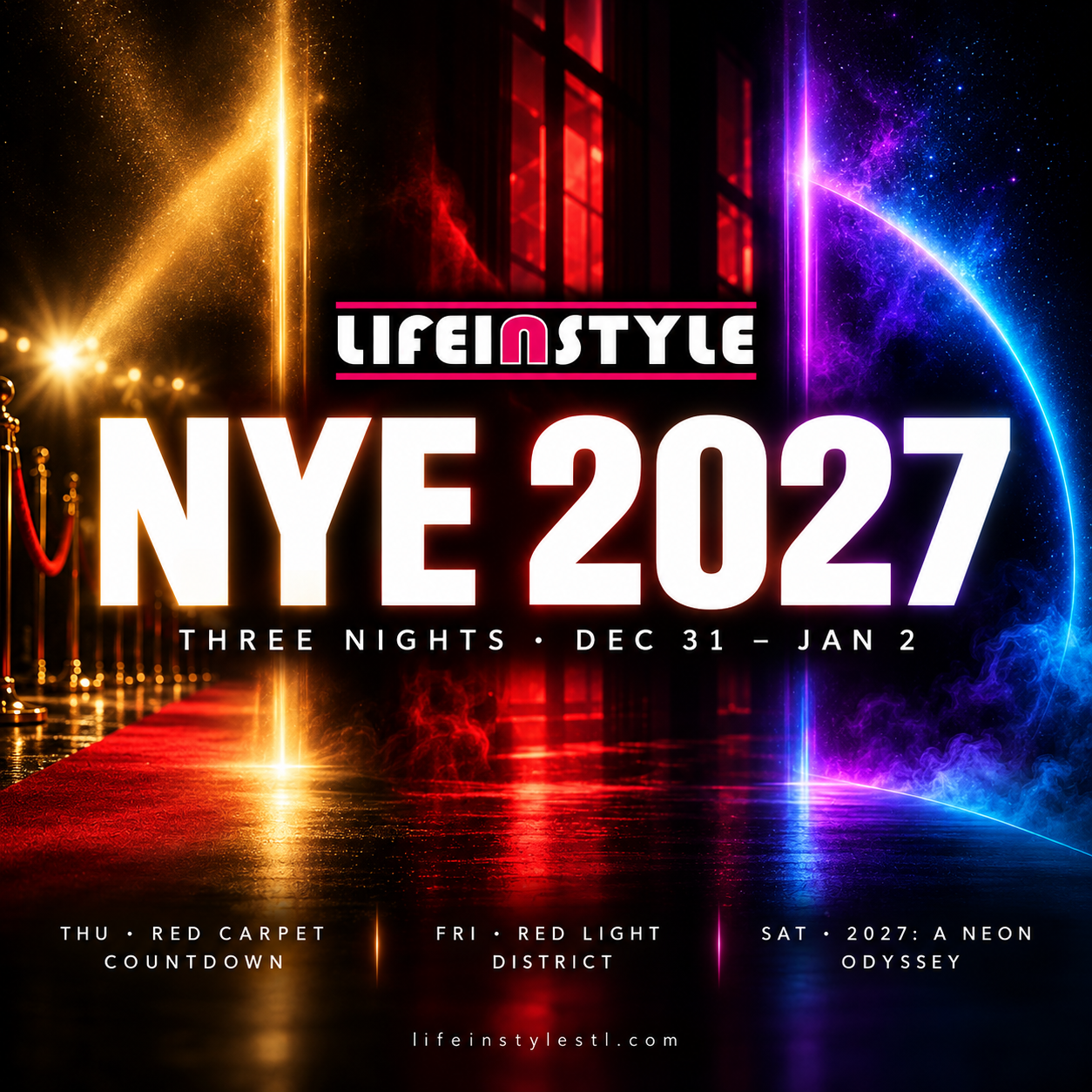 NYE 2027 Weekend – 3-Night St. Louis Hotel Takeover